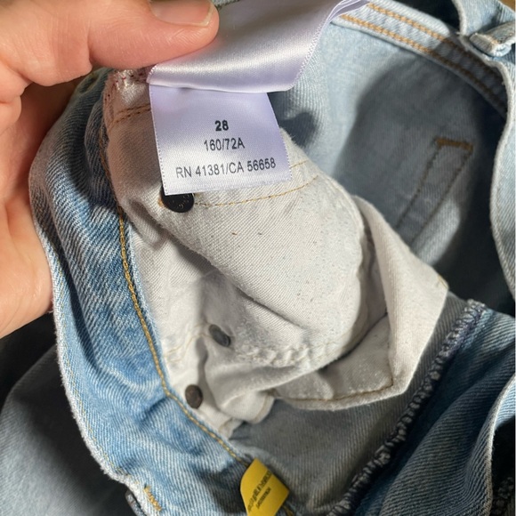 Polo Ralph Lauren Light Blue high rise straight leg distressed Jeans 28 - Picture 7 of 13